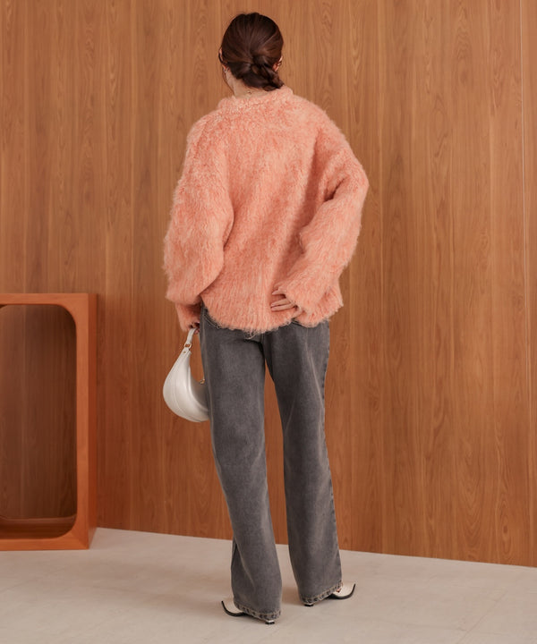 mix woollen knit pullover