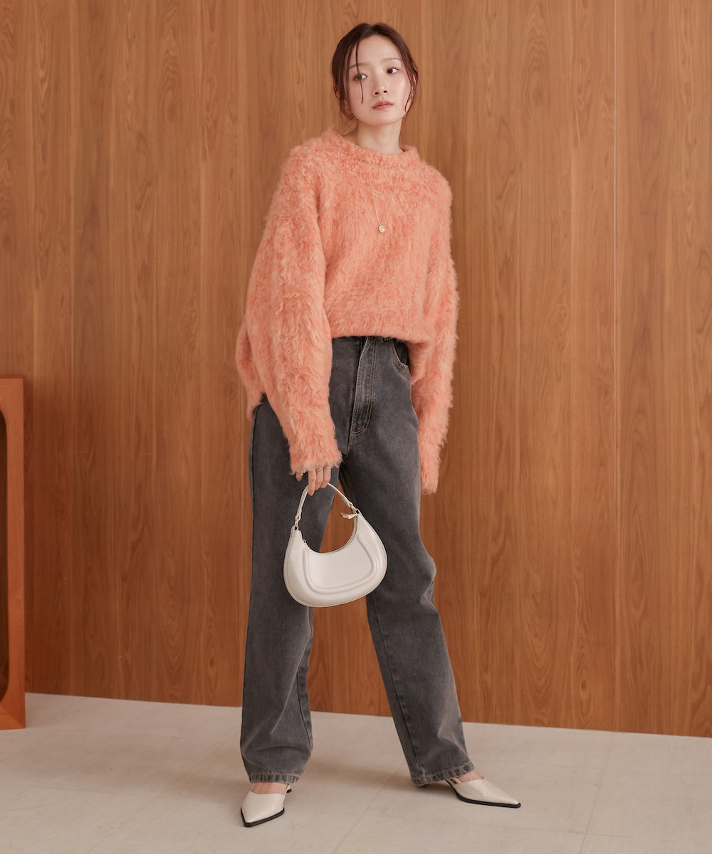 mix woollen knit pullover