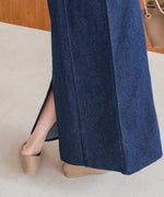 【S・Mサイズ展開】デニムギャザーキャミワンピース