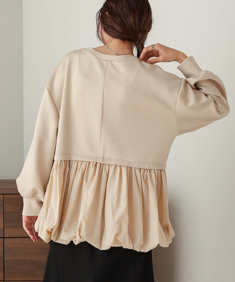 balloon peplum top