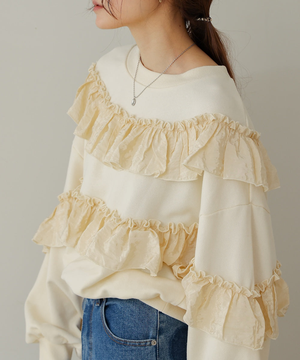 ruffle lined tops