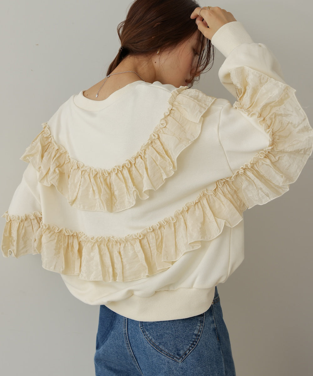 ruffle lined tops