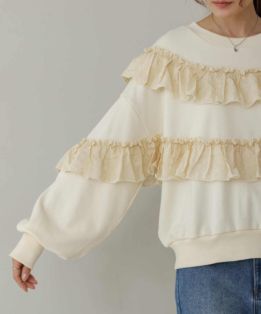 ruffle lined tops