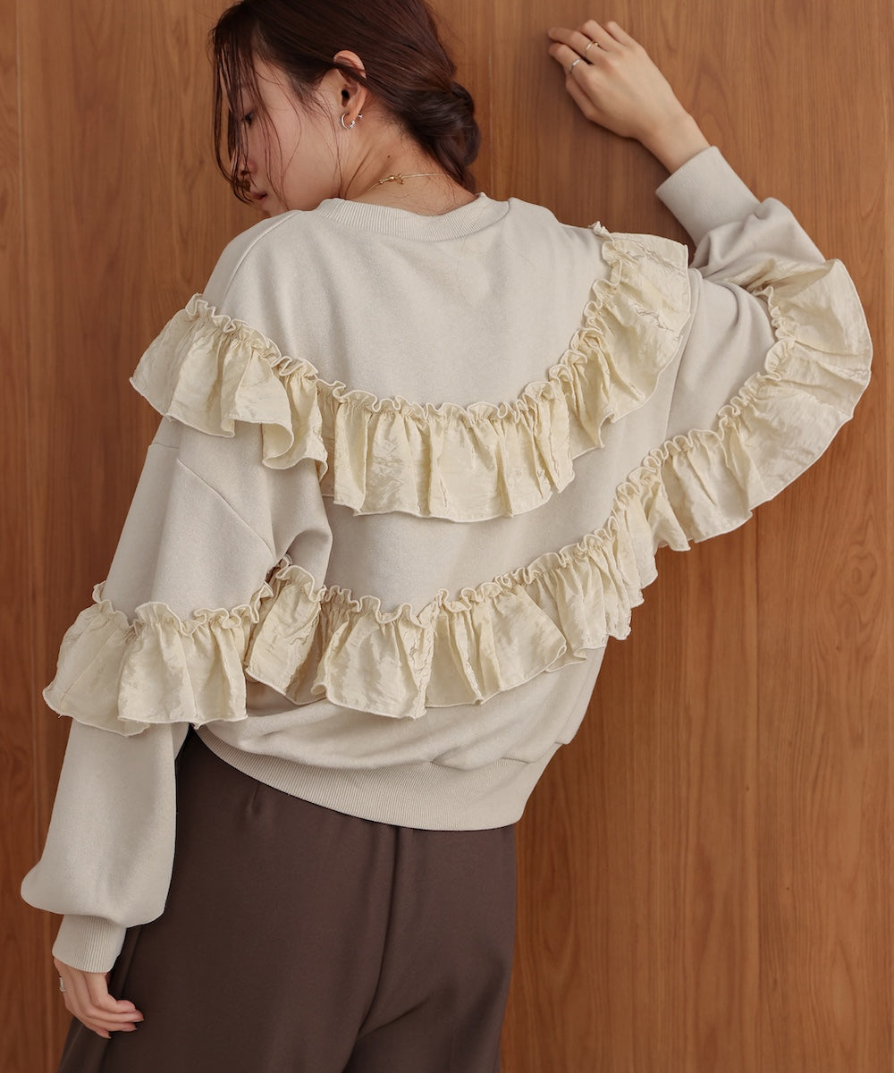 ruffle lined tops