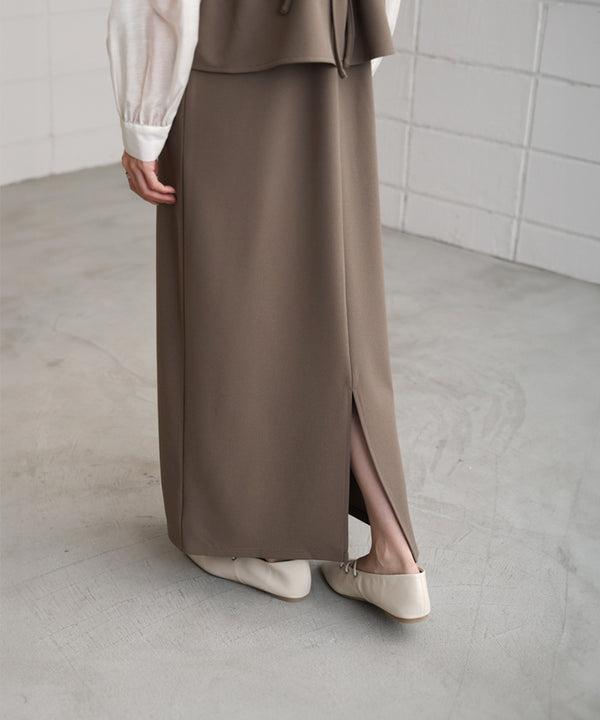 【S・Mサイズ展開】イージージョーゼットペプラムキャミワンピース