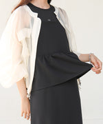 【S・Mサイズ展開】イージージョーゼットペプラムキャミワンピース