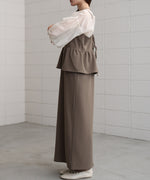 【S・Mサイズ展開】イージージョーゼットペプラムキャミワンピース