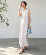 【低身長さん向けサイズあり】イージージョーゼット前後2WAYジャンパースカート