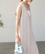 【低身長さん向けサイズあり】イージージョーゼット前後2WAYジャンパースカート