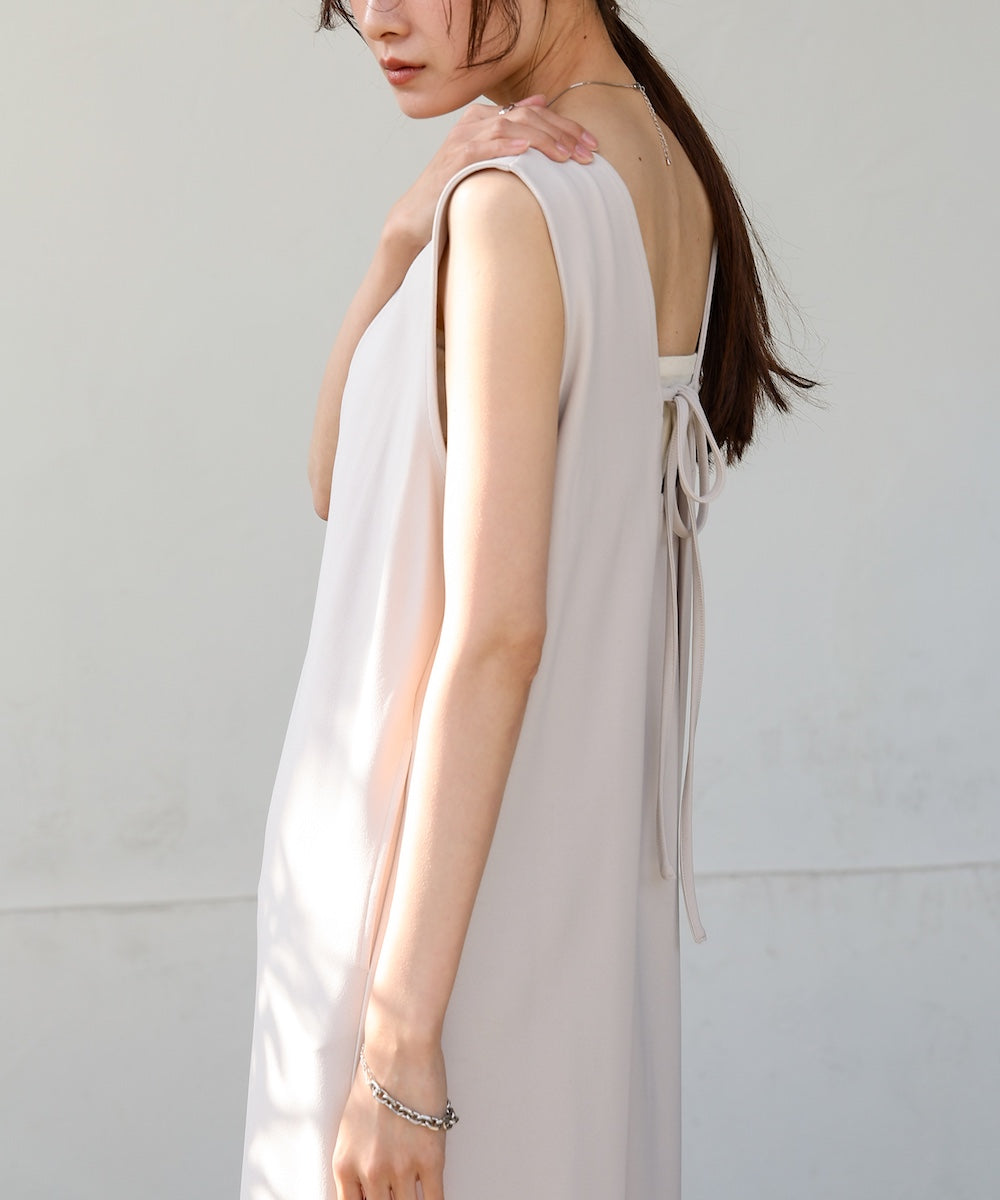 【低身長さん向けサイズあり】イージージョーゼット前後2WAYジャンパースカート