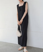 【低身長さん向けサイズあり】イージージョーゼット前後2WAYジャンパースカート