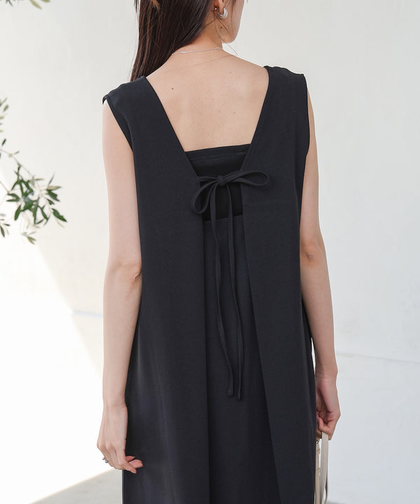 【低身長さん向けサイズあり】イージージョーゼット前後2WAYジャンパースカート