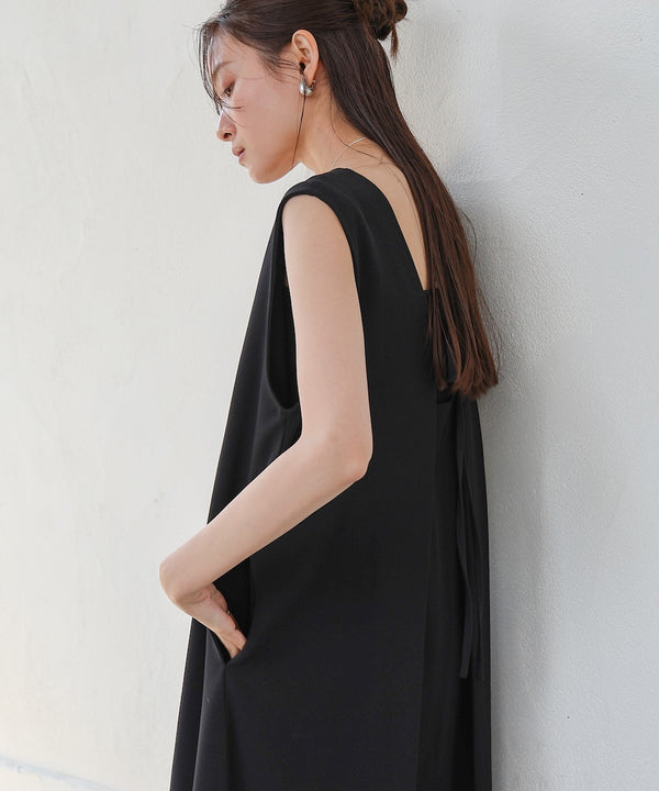 【低身長さん向けサイズあり】イージージョーゼット前後2WAYジャンパースカート