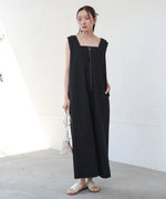 【低身長さん向けサイズあり】イージージョーゼット前後2WAYジャンパースカート