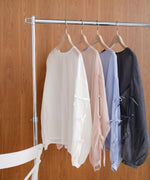 袖リボンシアーブラウス