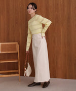 シアーボーダーニットトップス