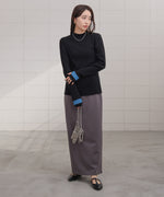 袖ラインベーシックリブニット