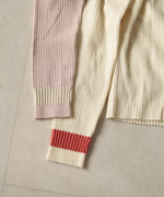 袖ラインベーシックリブニット