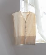 ミックス糸ニットベスト