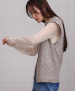 ミックス糸ニットベスト