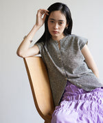 ミックス糸ニットベスト