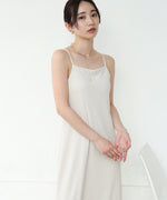 【低身長さん向けサイズあり】ラメカットソーカップ付きキャミワンピース