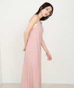 【低身長さん向けサイズあり】ラメカットソーカップ付きキャミワンピース