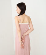 【低身長さん向けサイズあり】ラメカットソーカップ付きキャミワンピース