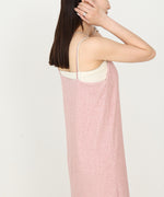 【低身長さん向けサイズあり】ラメカットソーカップ付きキャミワンピース