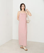 【低身長さん向けサイズあり】ラメカットソーカップ付きキャミワンピース