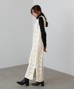 【S・Mサイズ展開】ミックス編みニットワンピース