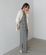 【S・Mサイズ展開】ミックス編みニットワンピース