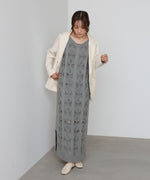 【S・Mサイズ展開】ミックス編みニットワンピース