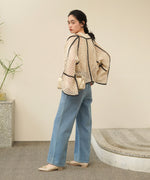 クロシェショートカーディガン