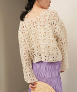 クロシェ前後2WAYトップス