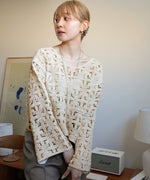 クロシェ前後2WAYトップス