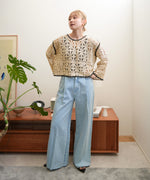 クロシェ前後2WAYトップス