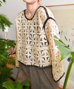 クロシェ前後2WAYトップス