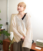 クロシェシャツカラートップス