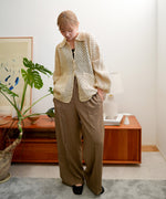 クロシェシャツカラートップス