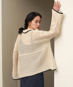 クロシェシャツカラートップス