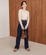 【2025SS】シアー使いリブニットトップス