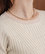 【2025SS】シアー使いリブニットトップス