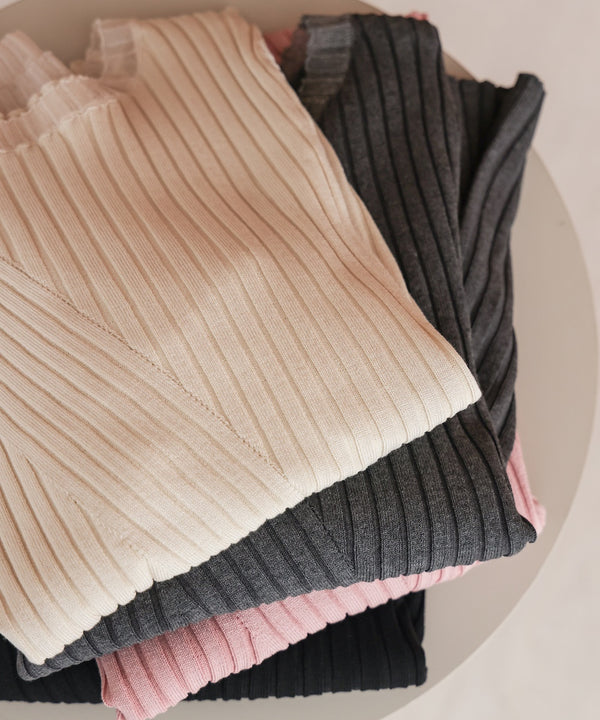 【2025SS】シアー使いリブニットトップス