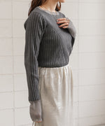 【2025SS】シアー使いリブニットトップス