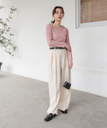 【2025SS】シアー使いリブニットトップス