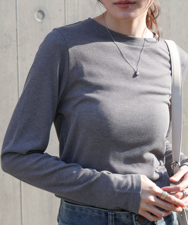 ベーシックダブルネックカットソー