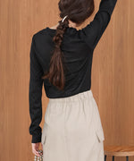 ベーシックダブルネックカットソー