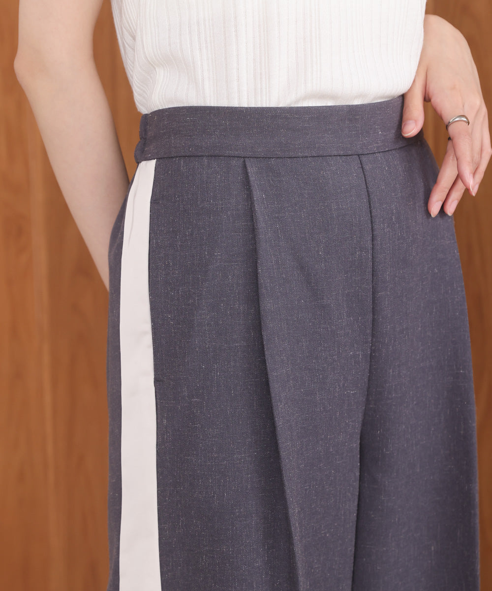 【S・Mサイズ展開】２ＷＡＹセンタープレスサイドラインパンツ