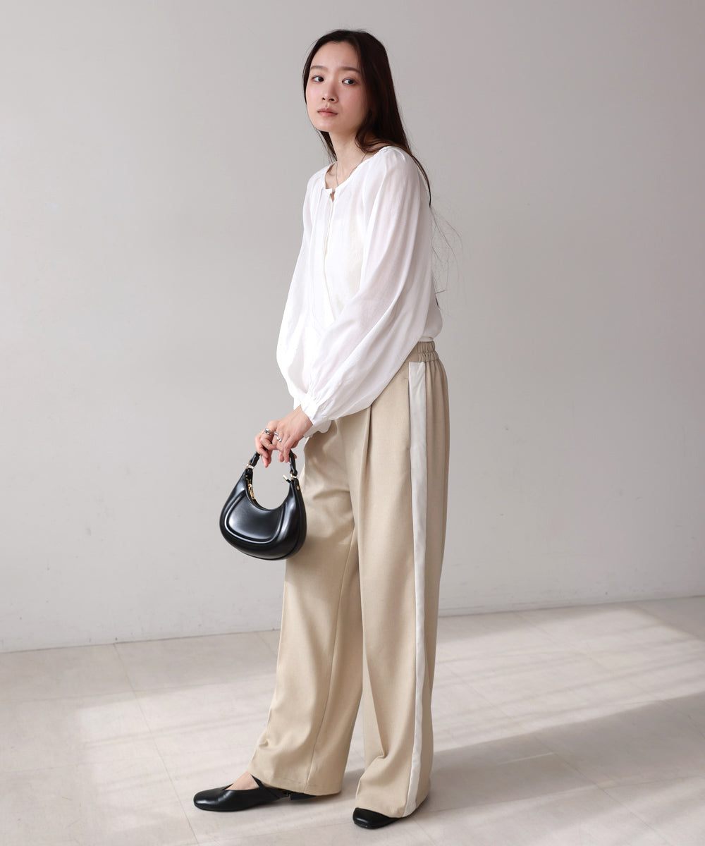 【S・Mサイズ展開】２ＷＡＹセンタープレスサイドラインパンツ